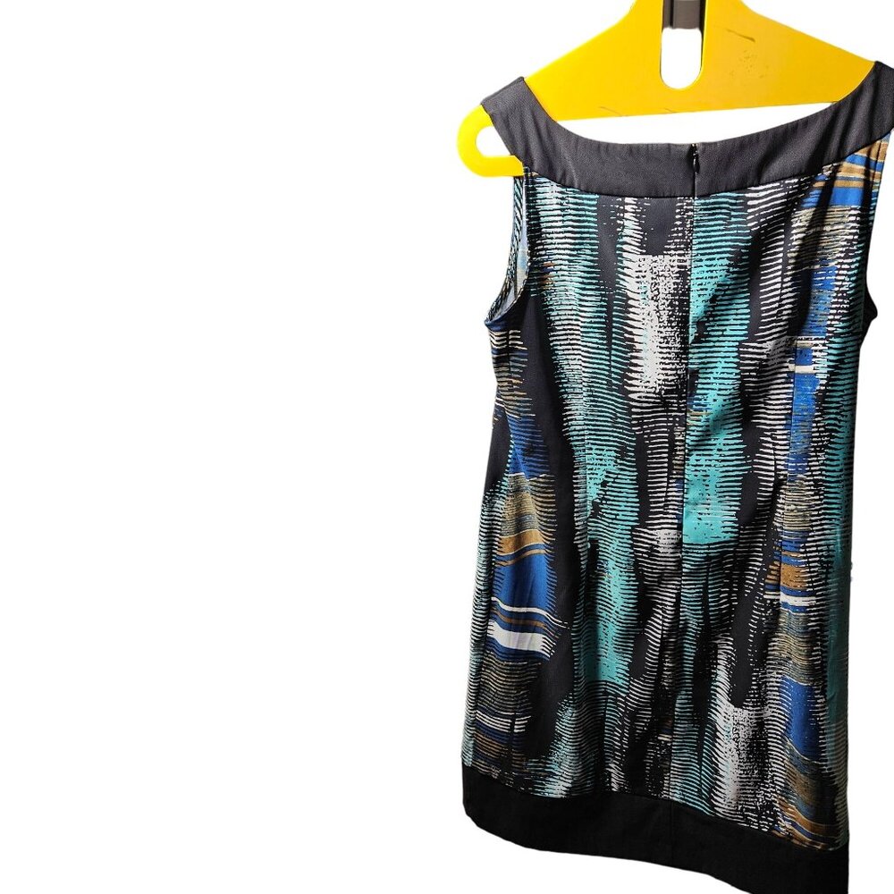 Connected Apparel Women's Size 14 Sleeveless Abstract Print Dress